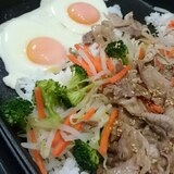 ホットプレートでビビンバご飯